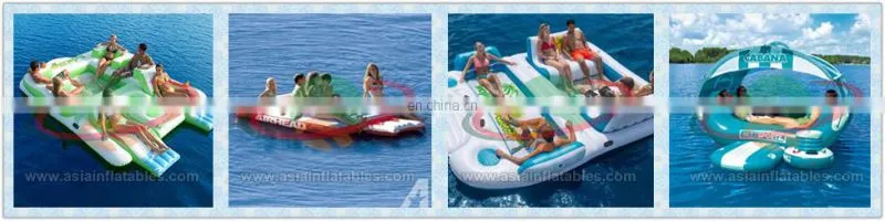 Commercial grade tropical tahiti floating island floating platform Inflatable Floating Island