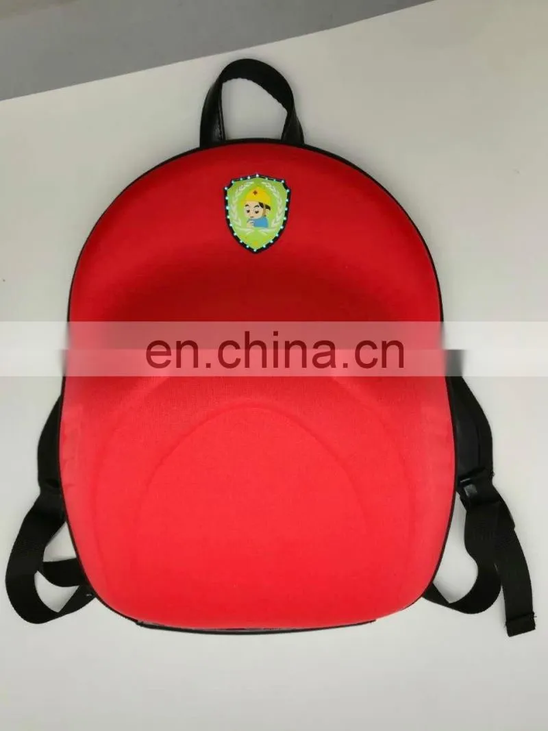 Cheap PU leather waterproof led light backpack with power bank