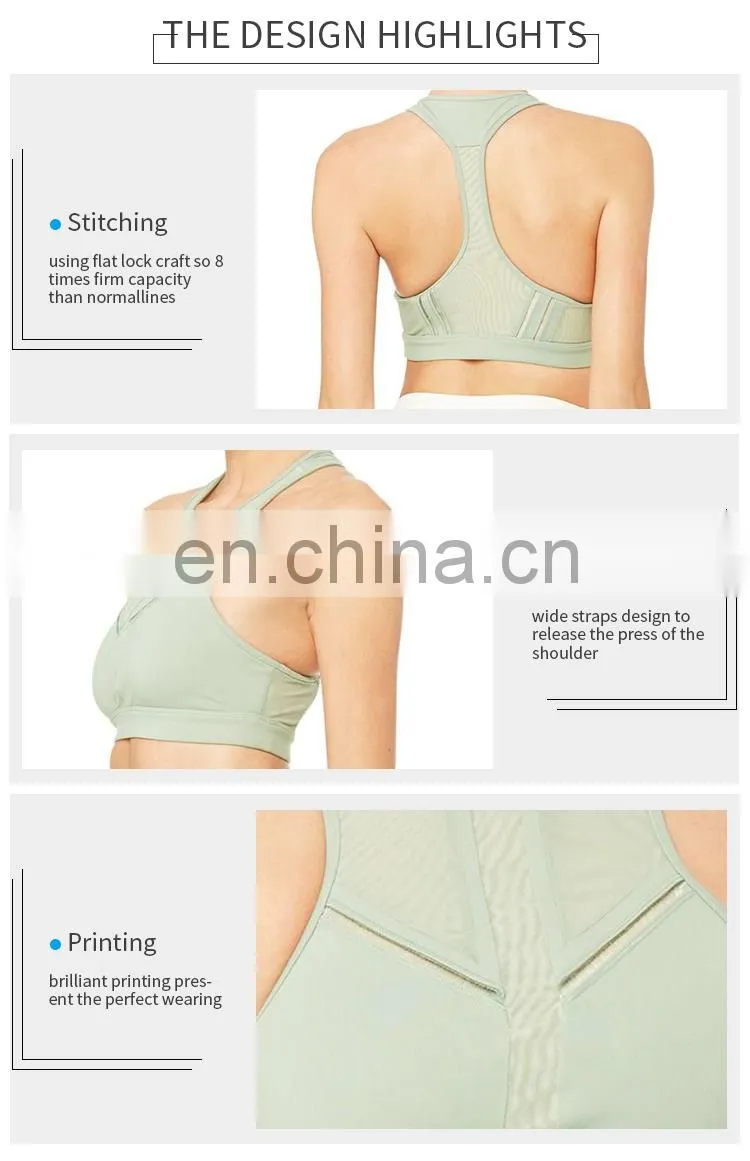 women latest design mesh plus size sport underwear wholesale bras