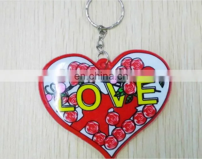 big love heart bag charms customized logo promotional keychain gifts 2018 valentine day promotion gifts