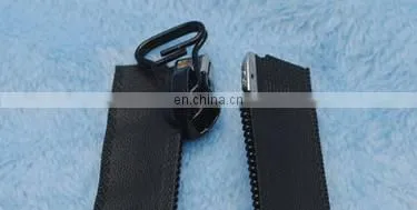 Stock factory wholesale open end nylon zippers with metal puller