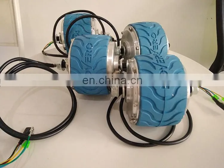 CE approved High quality 4" 4inch 36v 200W DC brushless geared hub motor for robotics
