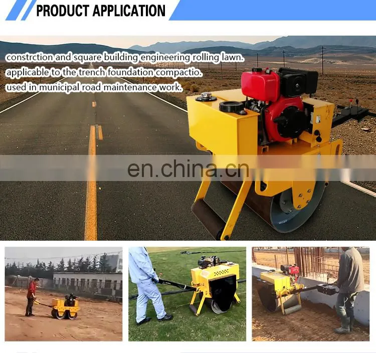 Hand operated single drum road roller for sale