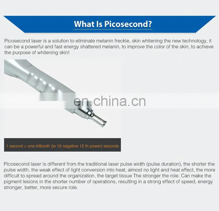 Big Sale Picosecond Laser Birthmark/Tattoo Removal Machine with Powerful Energy