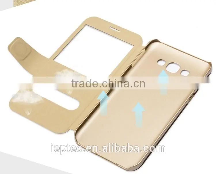 MOFi Open Window Flip Leather Cases for Samsung Galaxy A8,A8000,SM-A800F,with Slide to Answer the Phone Function
