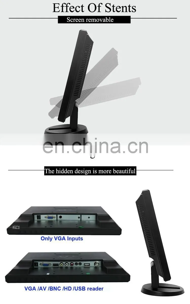 12 inch lcd open frame 1024*768 led computer monitor desktop