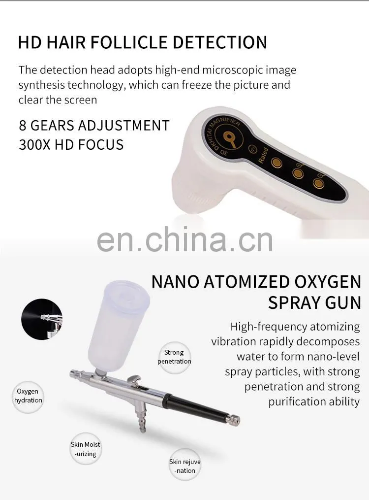 Scalp Treatment Physiotherapy Equipment Hair Regrowth Machine Follicle Detector Anti-dandruff Anti-itch Hair Care Instrument