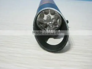 9 led flashlight with bottle opener
