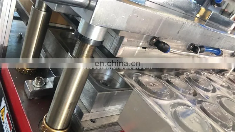 PCL450S Automatic Coco cola Plastic Cup Lid Making Machine, cold hot drink container cover forming machine with Security Cover