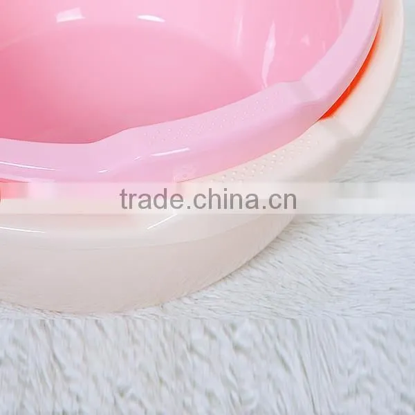 XL Round Plastic Washing Basin for Bathroom