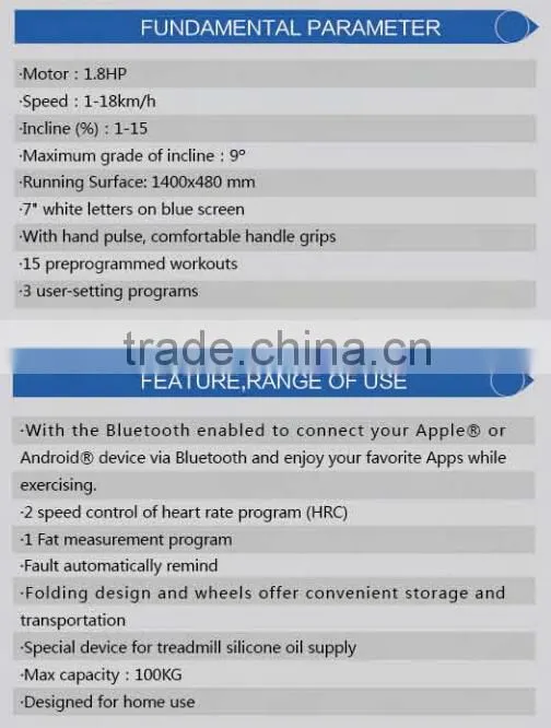 body fit treadmill TM4817Z New Treadmill Series