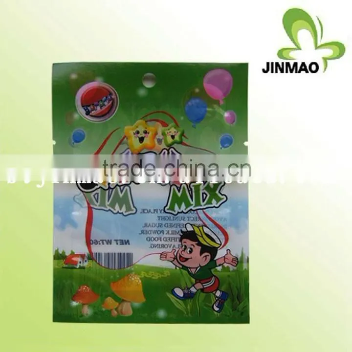 Back sealed flexible printing plastic candy bags wholesale
