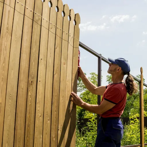 installing fence