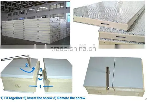 PU sandwich panel 150mm cold room panel