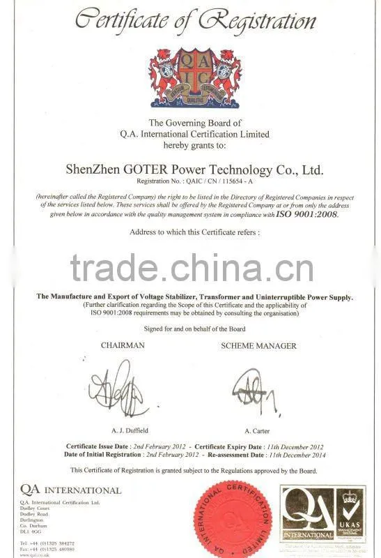 SVC Automatic Voltage Regulator/stabilizer