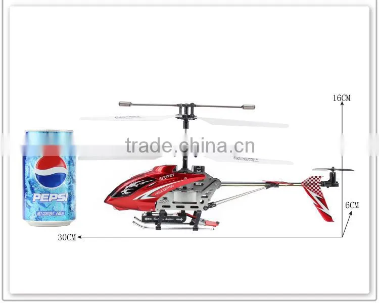 F161 3.5 Channel RC Helicopter Metal Remote Control Helicopter Gyro RTF