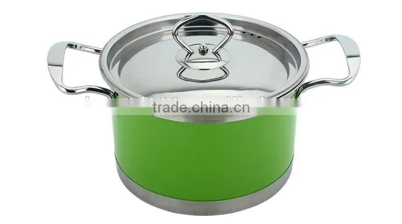 fashion colorful induction cookware set die cast korea cast