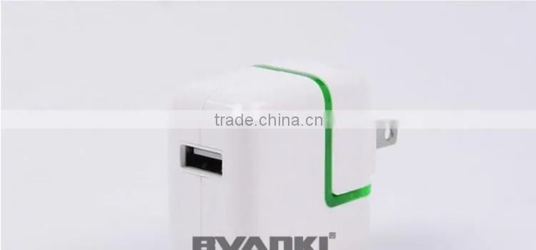 high quality 10W fast charging High speed US EU AU UK plug 2.1A LED light quick charge 2.0 travel charger usb wall charger