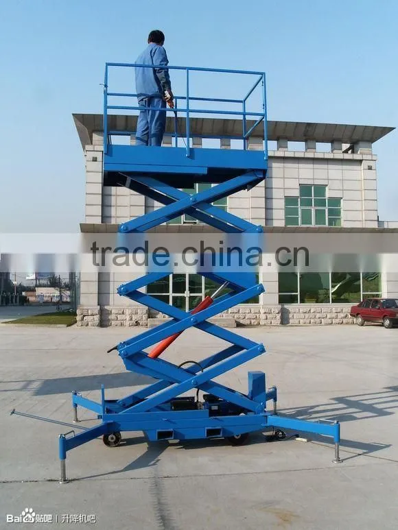 Adjustable Work Platform Portable Raised Storage Scissor Lift Platform