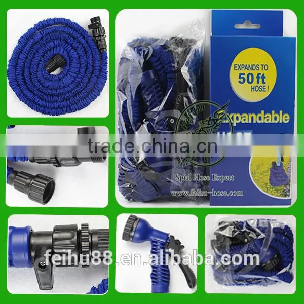 alibaba express italy Expandable Hose/latex fabric garden hose/brass expandable garden hose