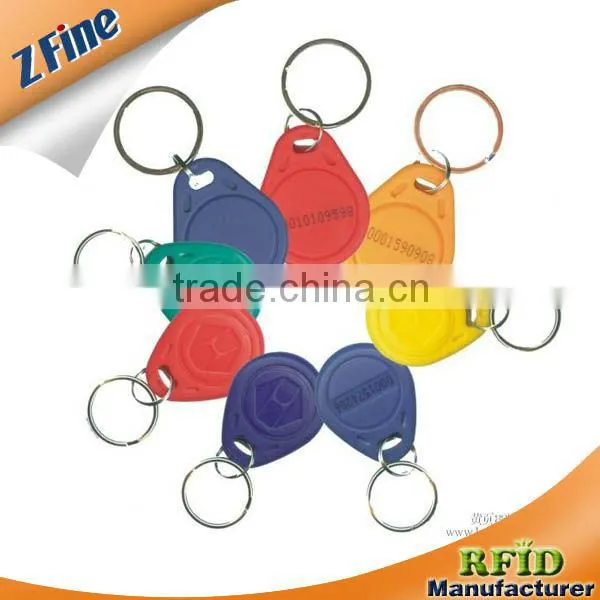 RFID plastic key tag fob 13.56mhz