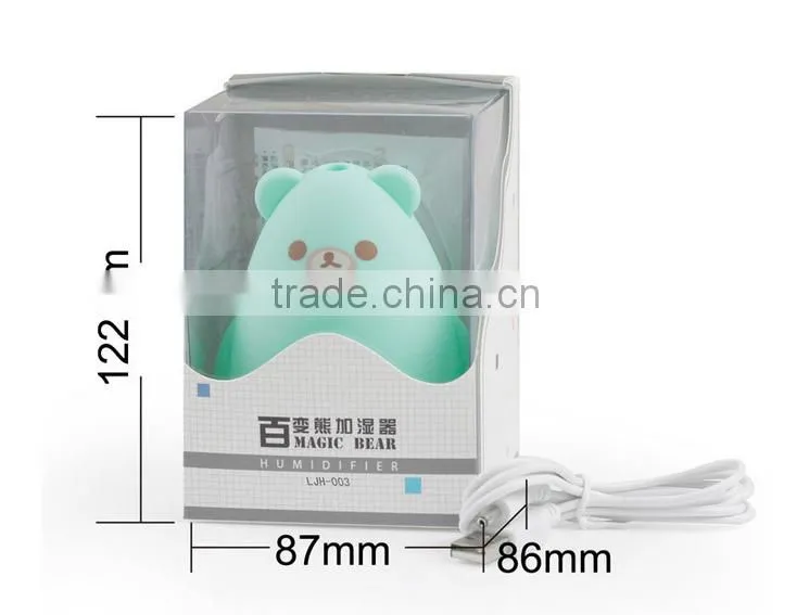 USB Ultrasonic Humidifier Mist Maker Air Humidifier Cartoon Model Mist Maker