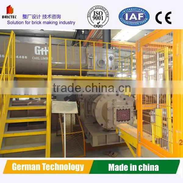 Automatic red clay brick vacuum extruder for clay brick making plant