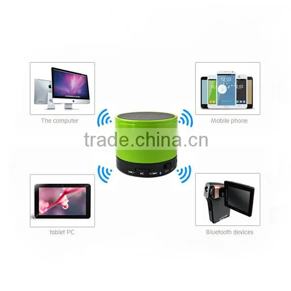 Hot sale TF card funcation wireless mini low price led light bluetooth speaker