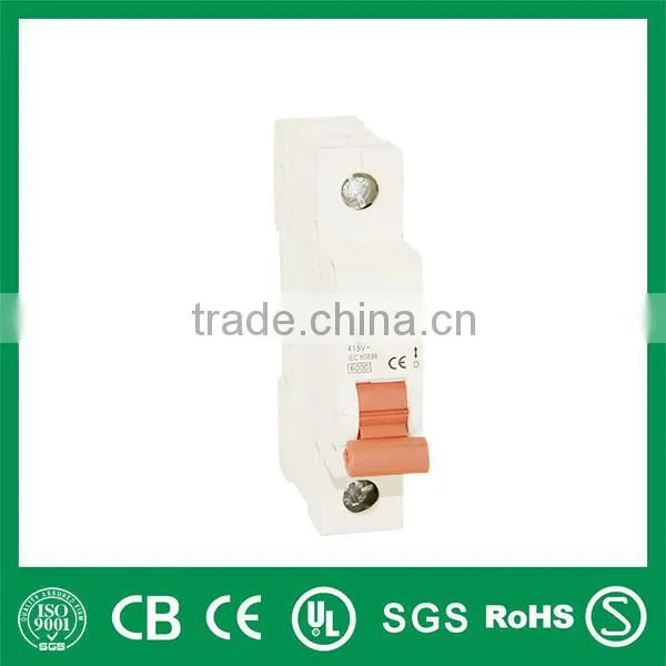 2 pole miniature circuit breaker / iso9001 certificate