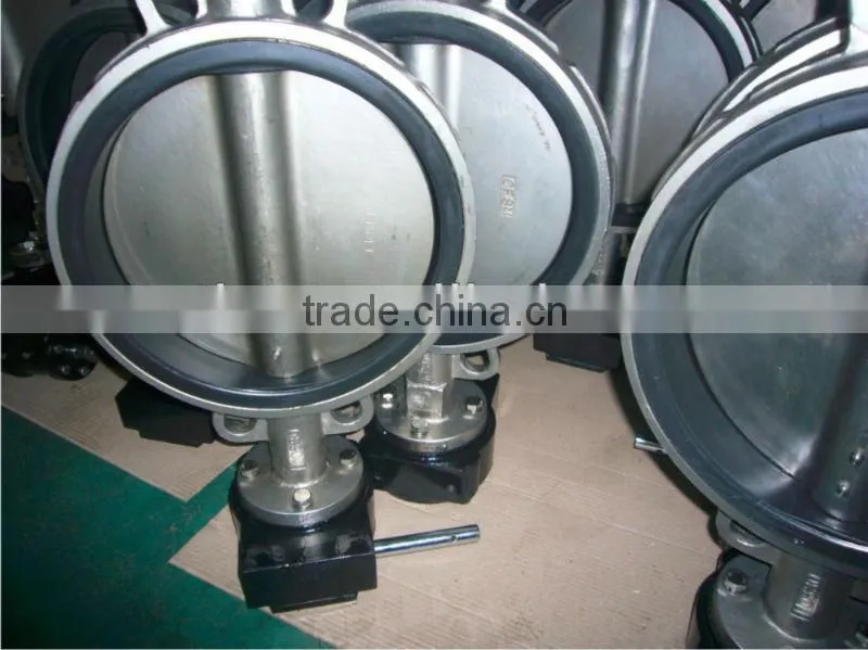 stainless steel butterfly valve with PTFE seat
