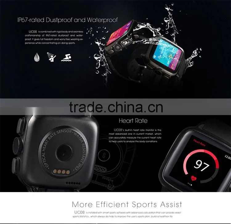 Stainless steel 3g quad band watch cell phone 3g