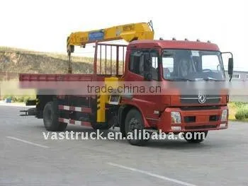 Dongfeng Tianjin 4*2 truck mounted crane factory directly sales