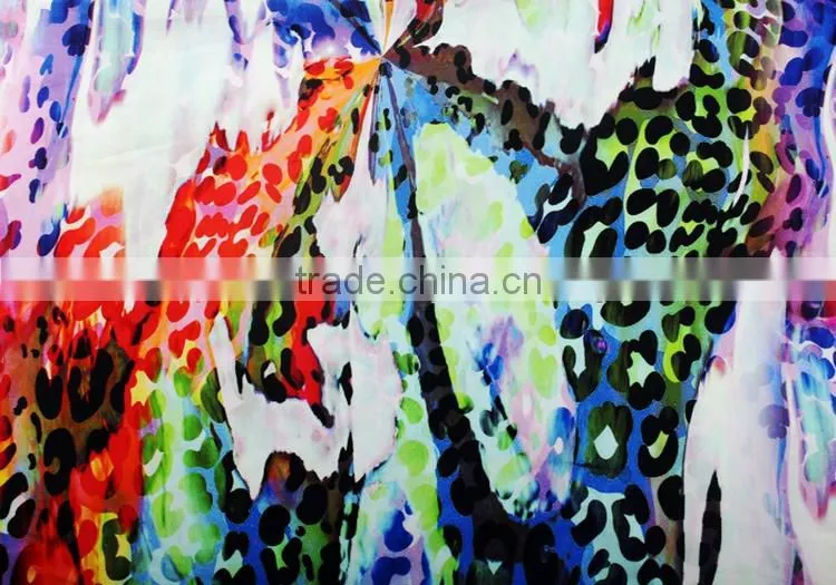 digital printed textile china manufacturer 100% viscose twill fabric