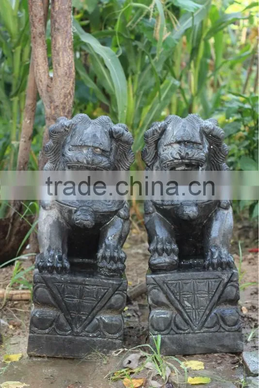 Chinese antique garden stone lion