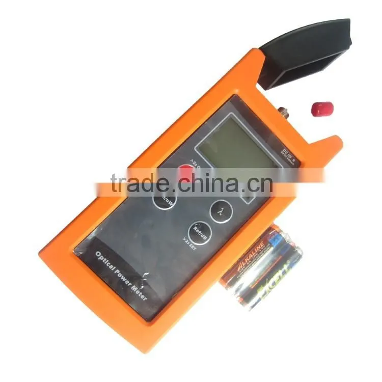 Alibaba FTTH fiber optic 2015 digital Handheld Optical Power Meter with 2 AA battery