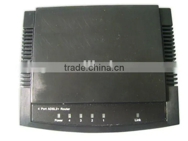 Splitter and 4 Port ADSL2+ Router