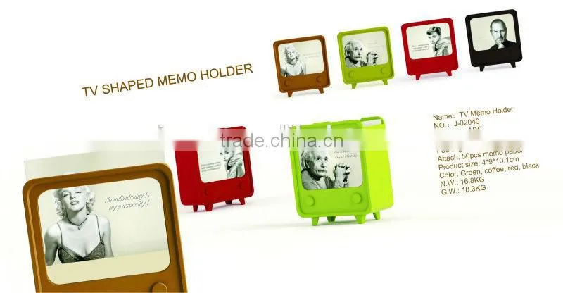 new tv shape plastic promotional memo clip holder