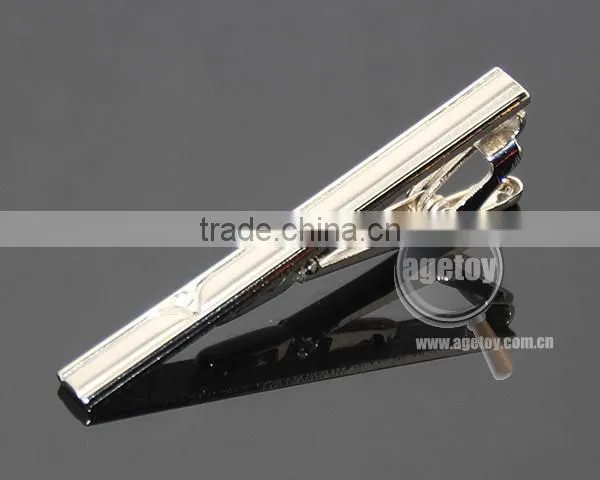 Men Style Multi Hundred Styles Simple Necktie Tie Clip Bar Pin Practical Blank Silver Metal Tie Bar Clips