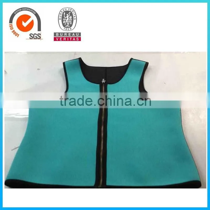 High quality nylon fabric neoprene slimming vest tank for women