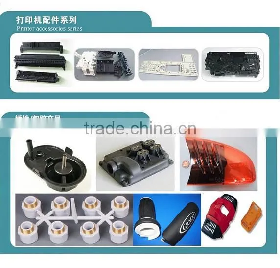 plastic mold maker with abs pc pmma pe pp pa66 nylon pvc tpr plastic material injection mould