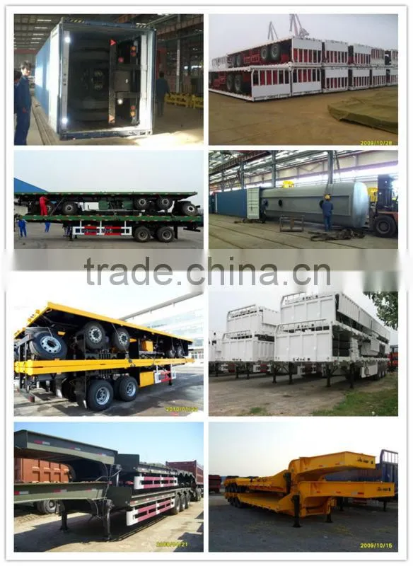 heavy duty 2 axles box body trailer for cargo transport for AngolaCongo