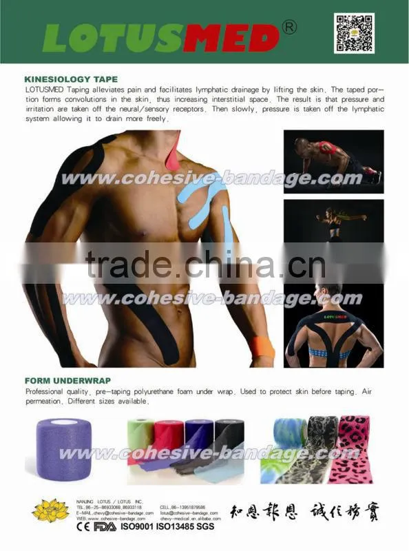 High Quality Waterproof Athletic Kinesiology Tape Sports Tape