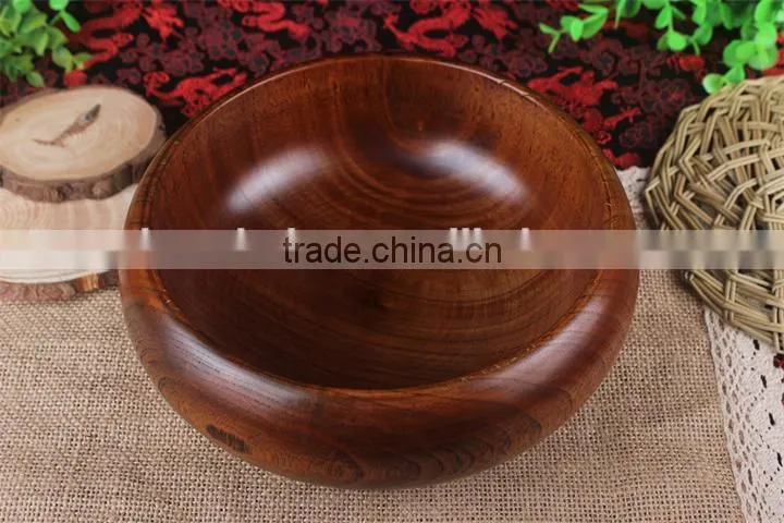 Natural wood tableware wooden bowl
