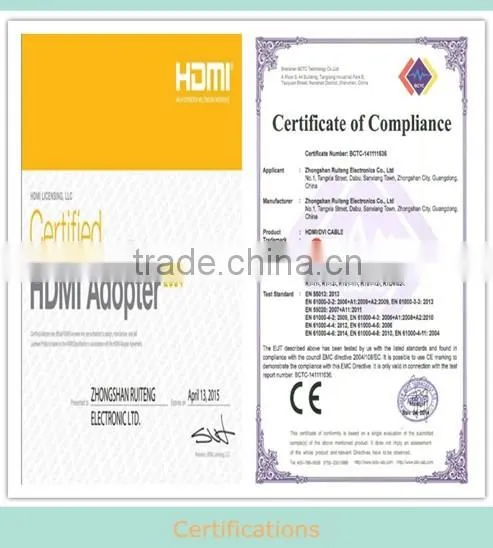 Low price HDMI 19pin A male to D male cable with Ethernet support 3D and 4K