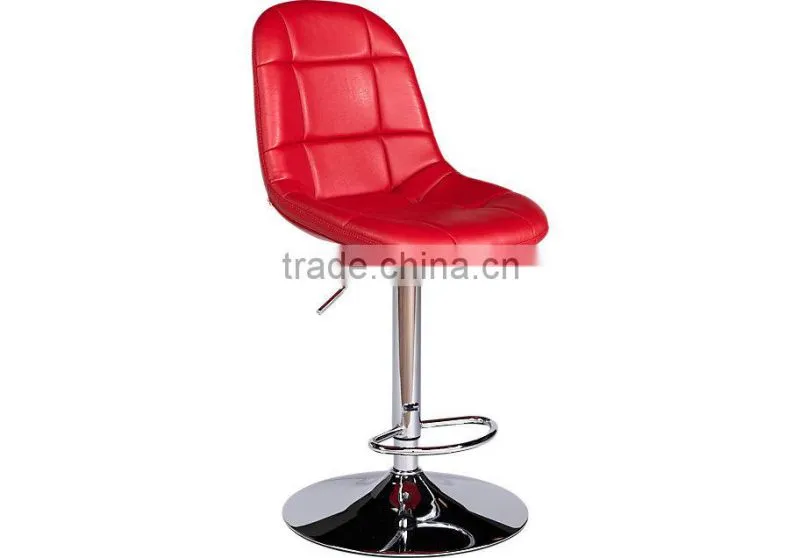 2015 modern chromed red barstools
