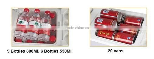 16L Portable 12V Cooler Warmer Car Fridge Travel Refrigerator Electric Truck Freezer with Compass