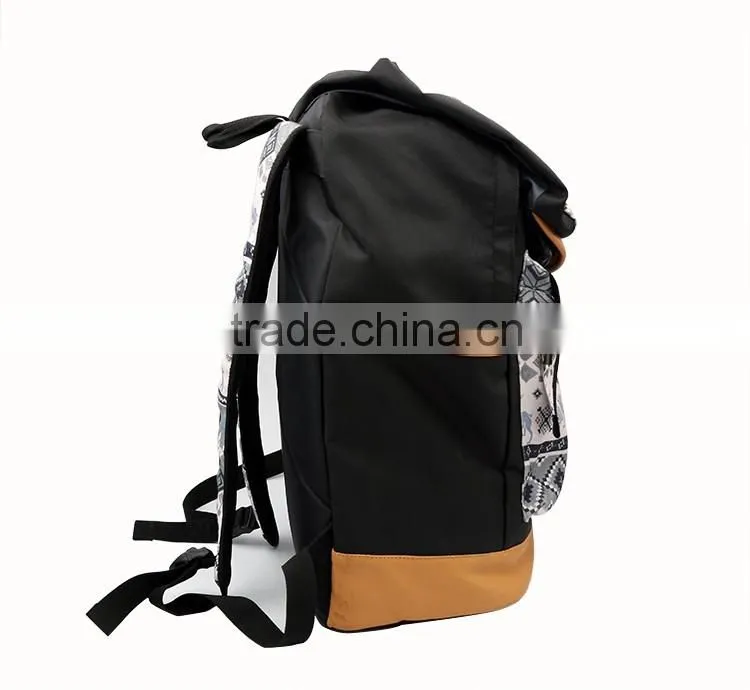 Big capacity national stylish backpack bag outdoor hiking canvas sport backpack bag