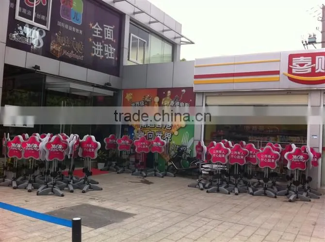 Economical Good quality Supermarket Hang banner swing flag banner stand