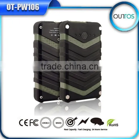 most professional power bank waterproof ,portable battery phone charger,
