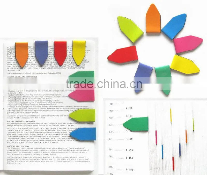 China manufacturer wholesale custom folding magnet bookmark , neccessary stationery for students